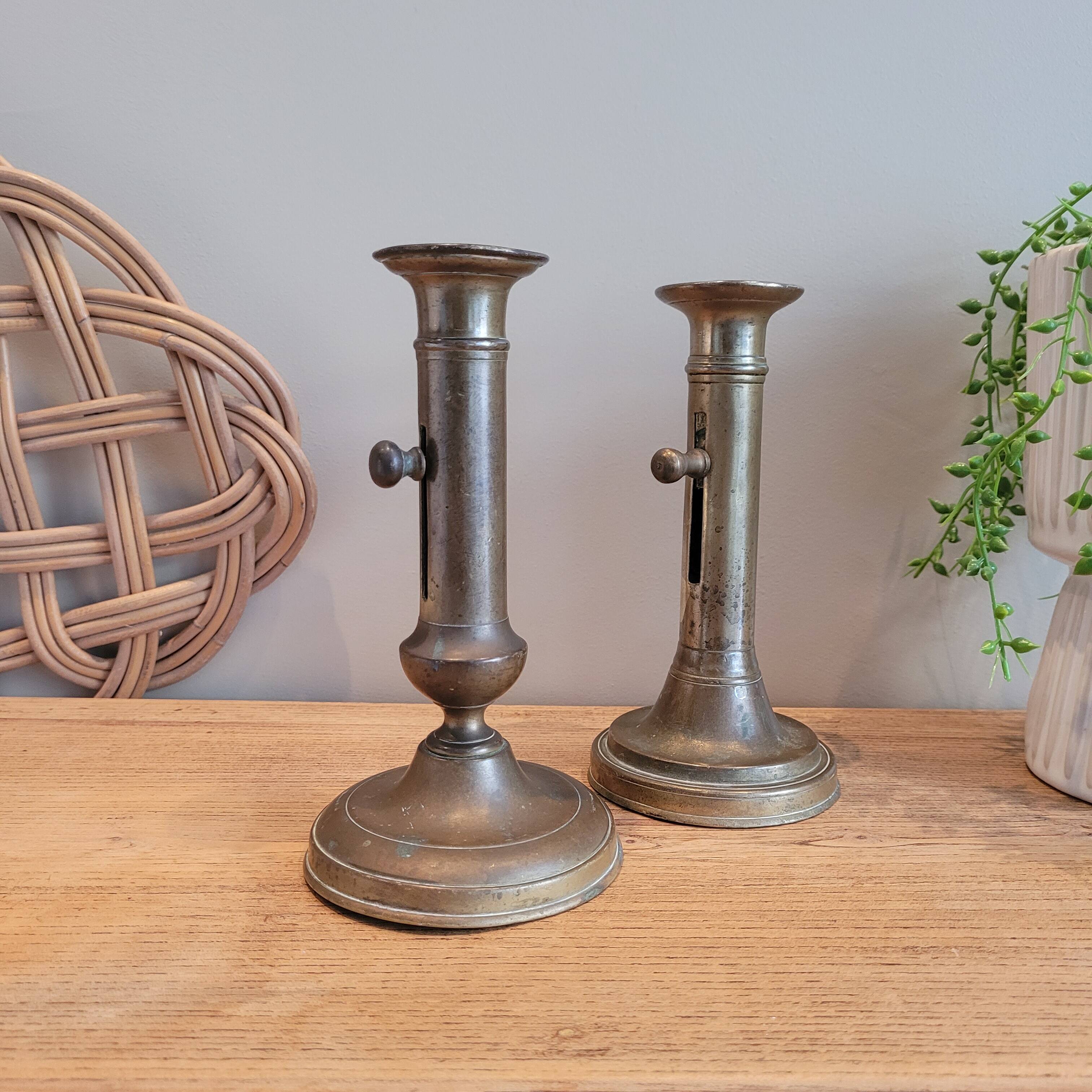 La Redoute x Selency pair of brass candle holders 07