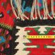 Antique kilim rug in wool, finely knotted, handmade 90 x 35 in.