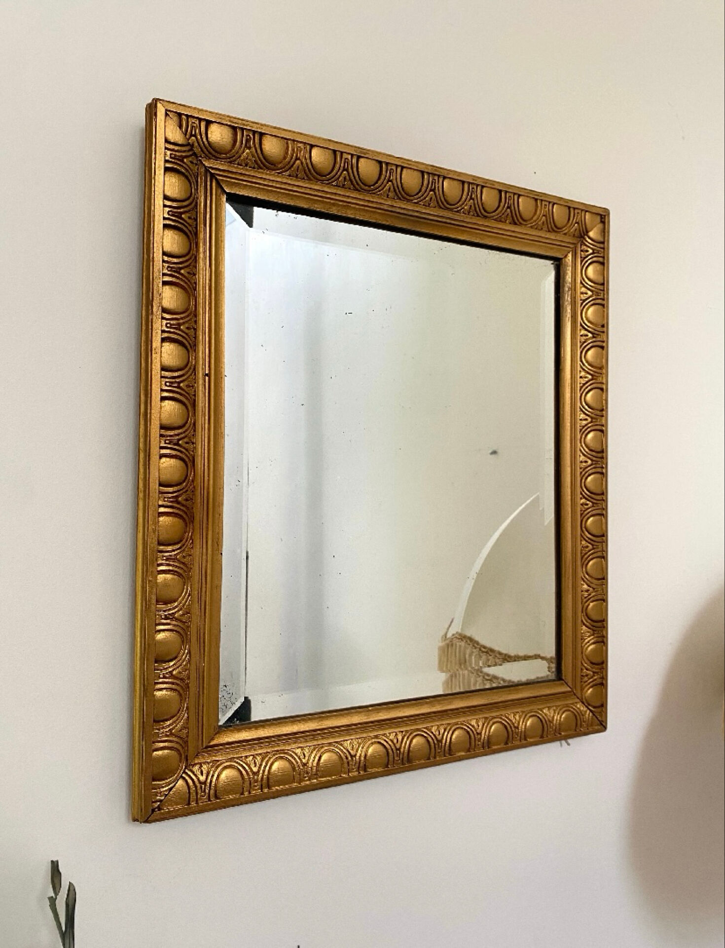 Magnificent antique mirror in neoclassical style.