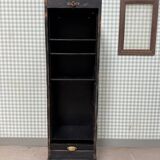 Black patinated curtain filing cabinet