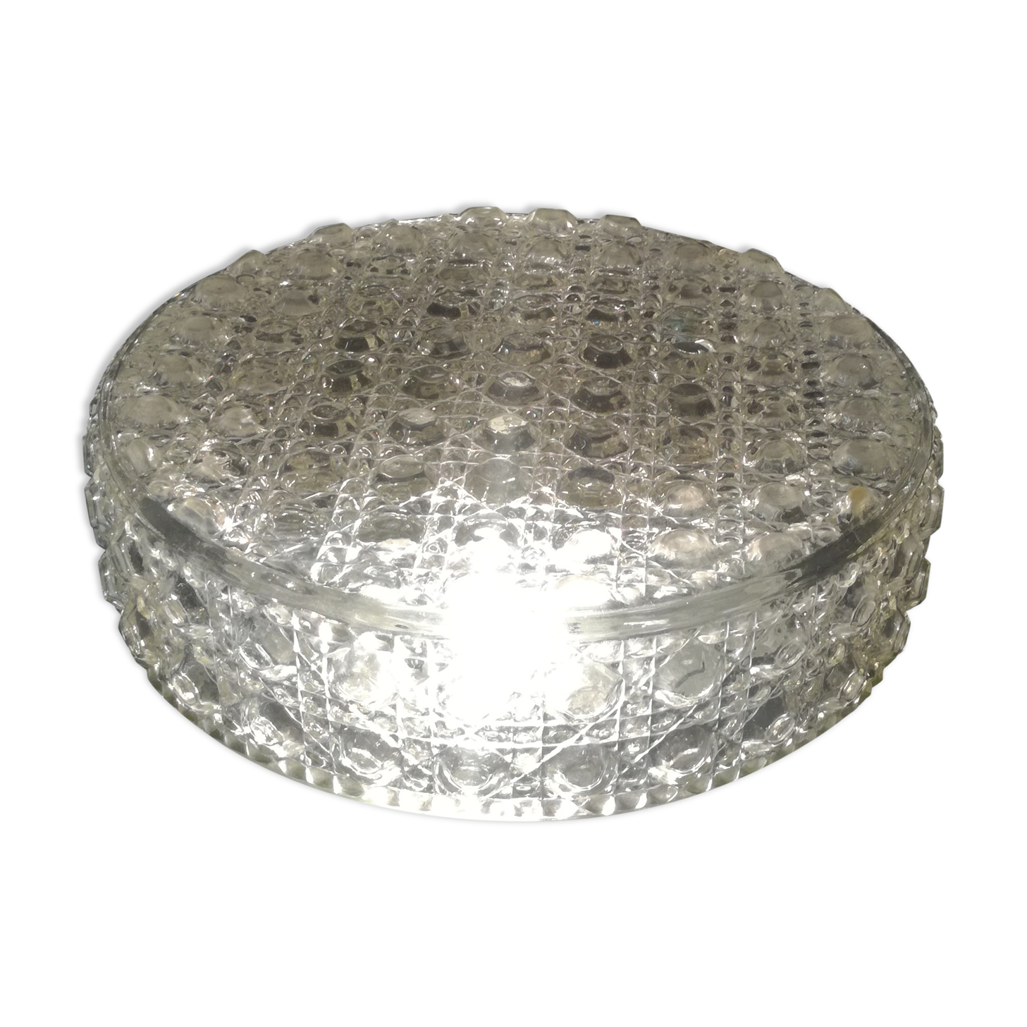 Round glass ceiling light Ø20