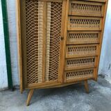 Rattan chest of drawers