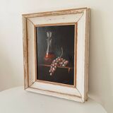 Still life table, oil on canvas, signed Pacetti