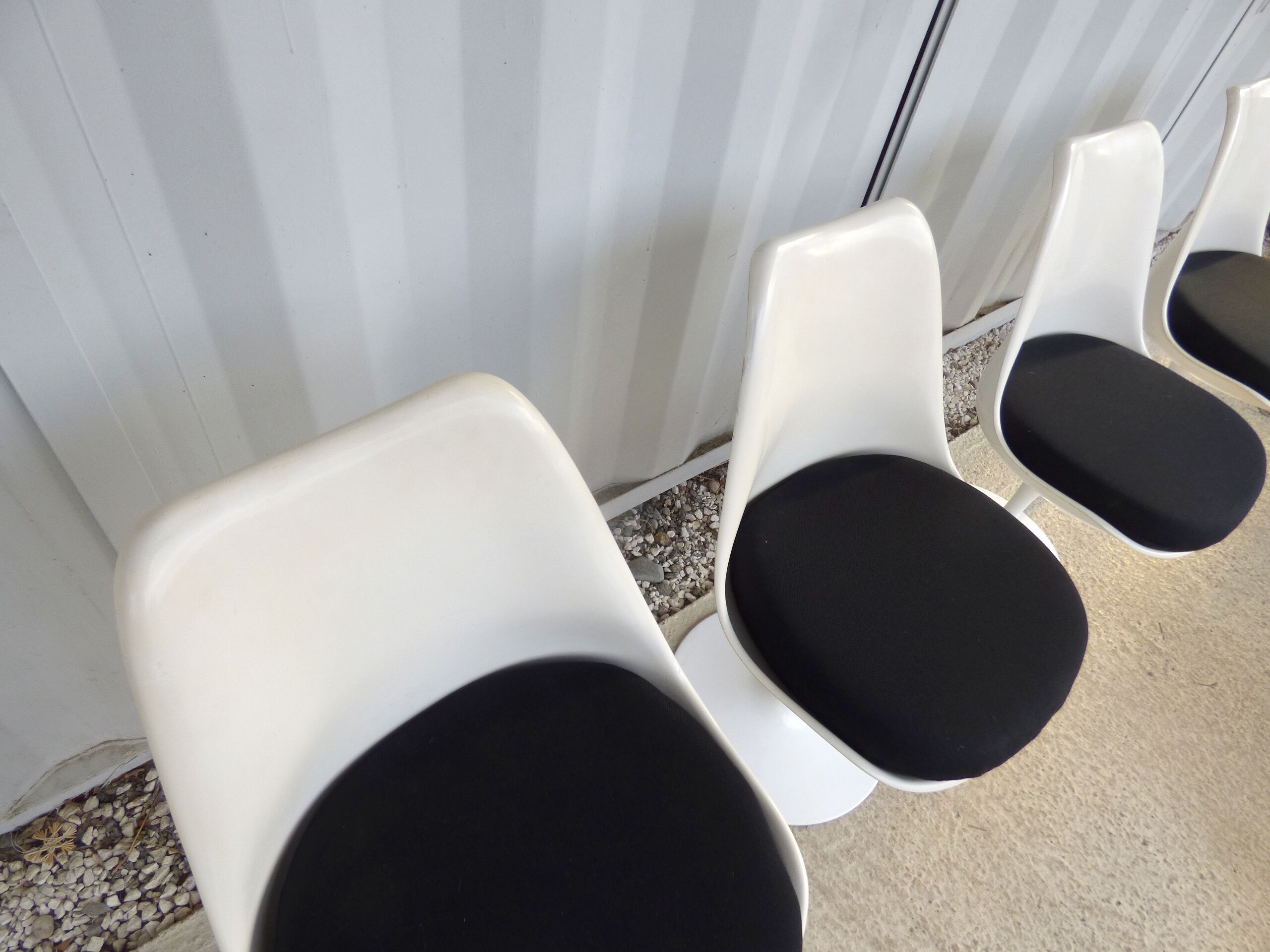 Lot de 4 chaises tulipe Knoll Eero Saarinen