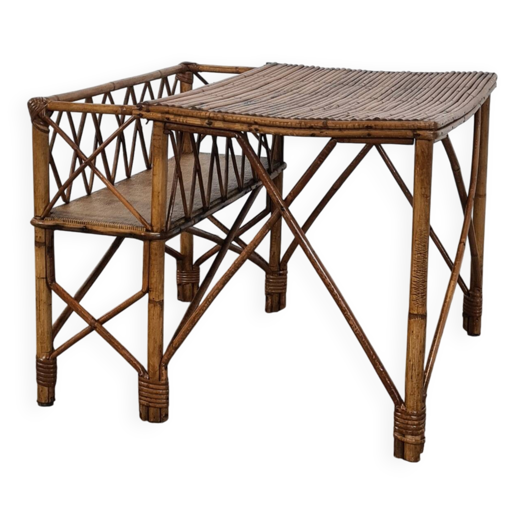 Rattan coffee table