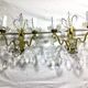 Pair of bronze sconces and crystal tassels 2 lights louis xv style