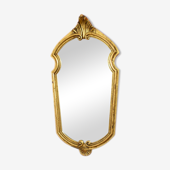 Baroque-style mirror 21x41 cm