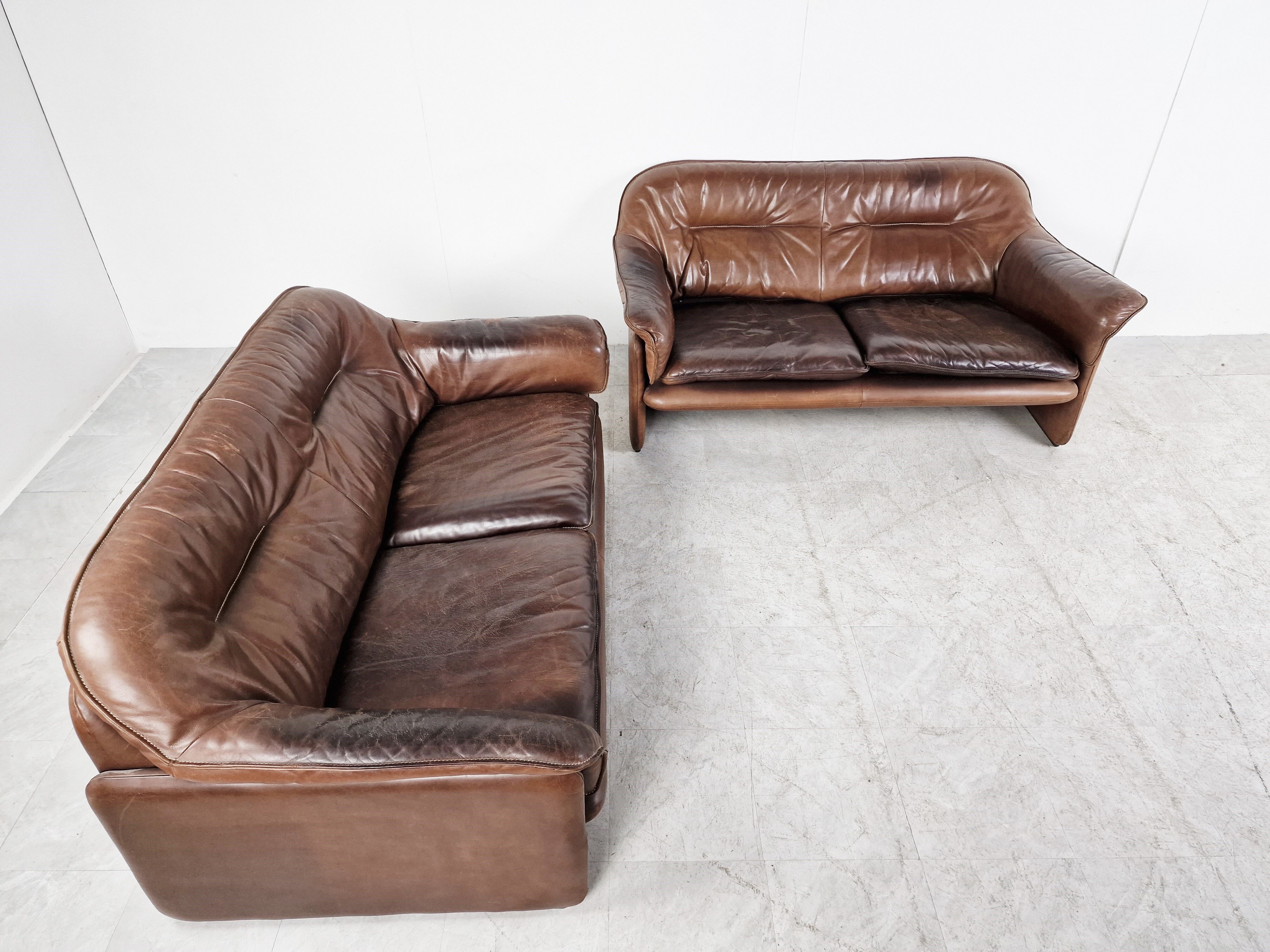 De Sede DS16 sofa set, 1960s