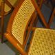 Set de 6 chaises pliantes cannées vintage