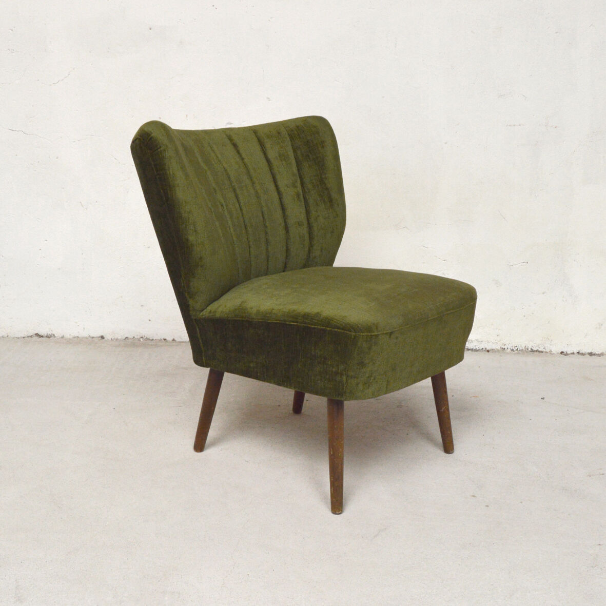 Velvet cocktail chair, 1960