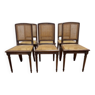 Set of 6 Louis XVI style chairs