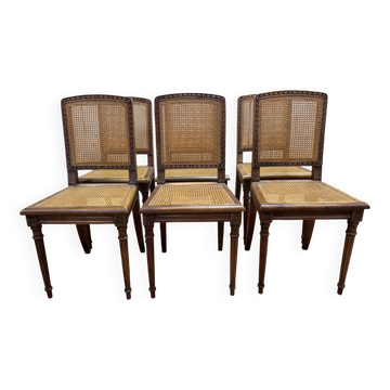 Set of 6 Louis XVI style chairs