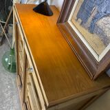 Curtain cabinet raw oak binder