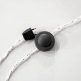 Murano glass and bronze floor lamp attributed to Seguso Vetri, Italy.