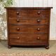 Commode Victorienne anglaise en acajou XIXème
