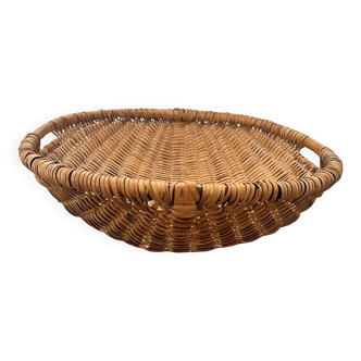 Rare giant oval wicker basket d58