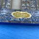 12 diamond cut crystal knife holder