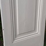 Narrow old paneled molded cupboard door h220x42cm