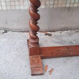 Coffee table with drop-leaf doors