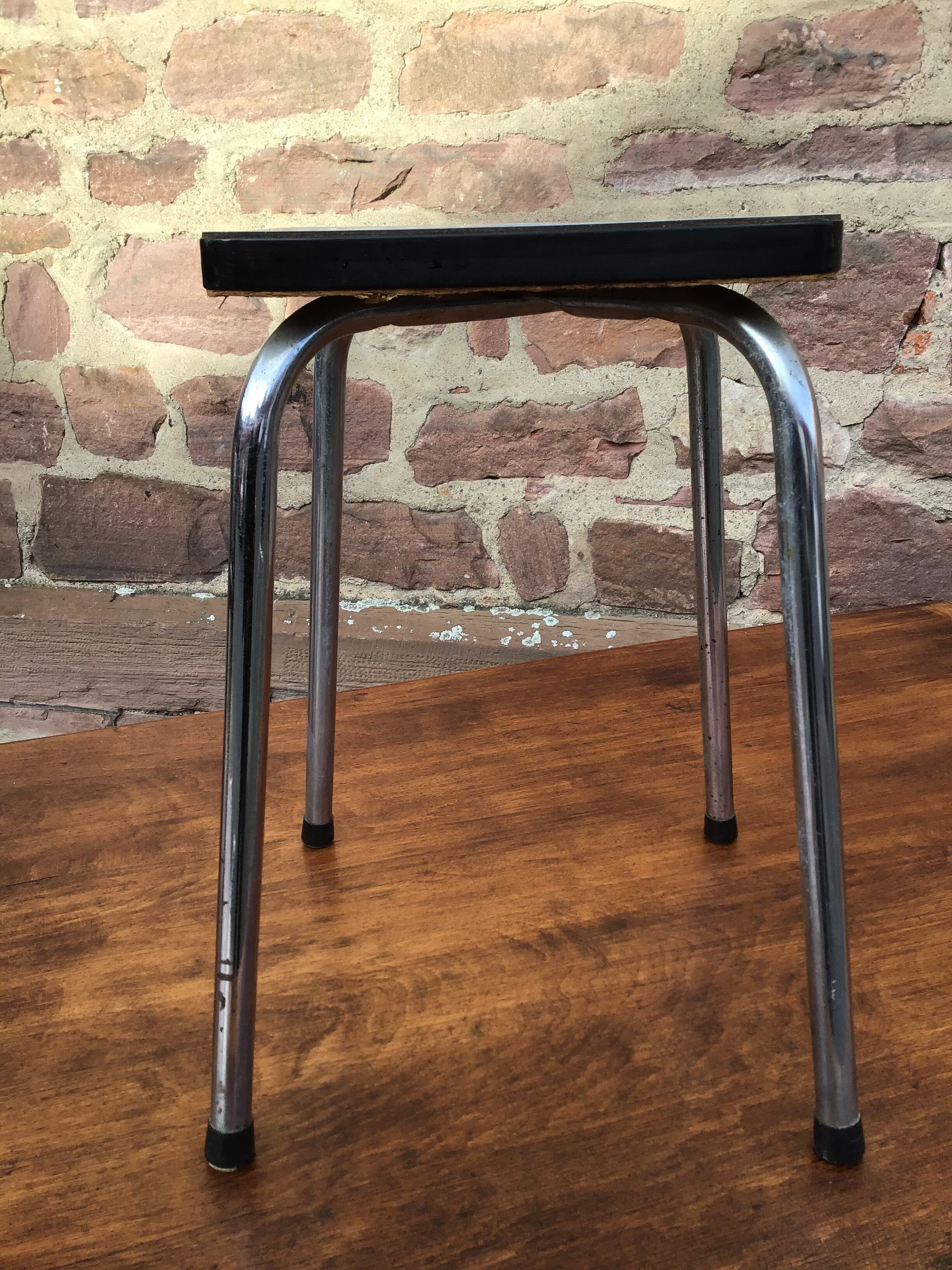 Mid-century stool in vintage formica 1960