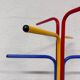Children's coat rack in multi-colored metal
