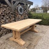 Renovated solid oak monastery table