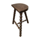 Half-moon pearl tripod stool