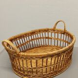 Rattan braided basket