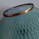 suspension UFO chandelier, ceiling lamp of the space age glass 60s