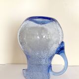 Biot bubble glass carafe signed