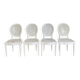 4 fluted chairs in Louis XVI style
