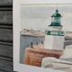 Watercolor by Michel Roubille, the island of Yeu 1987.