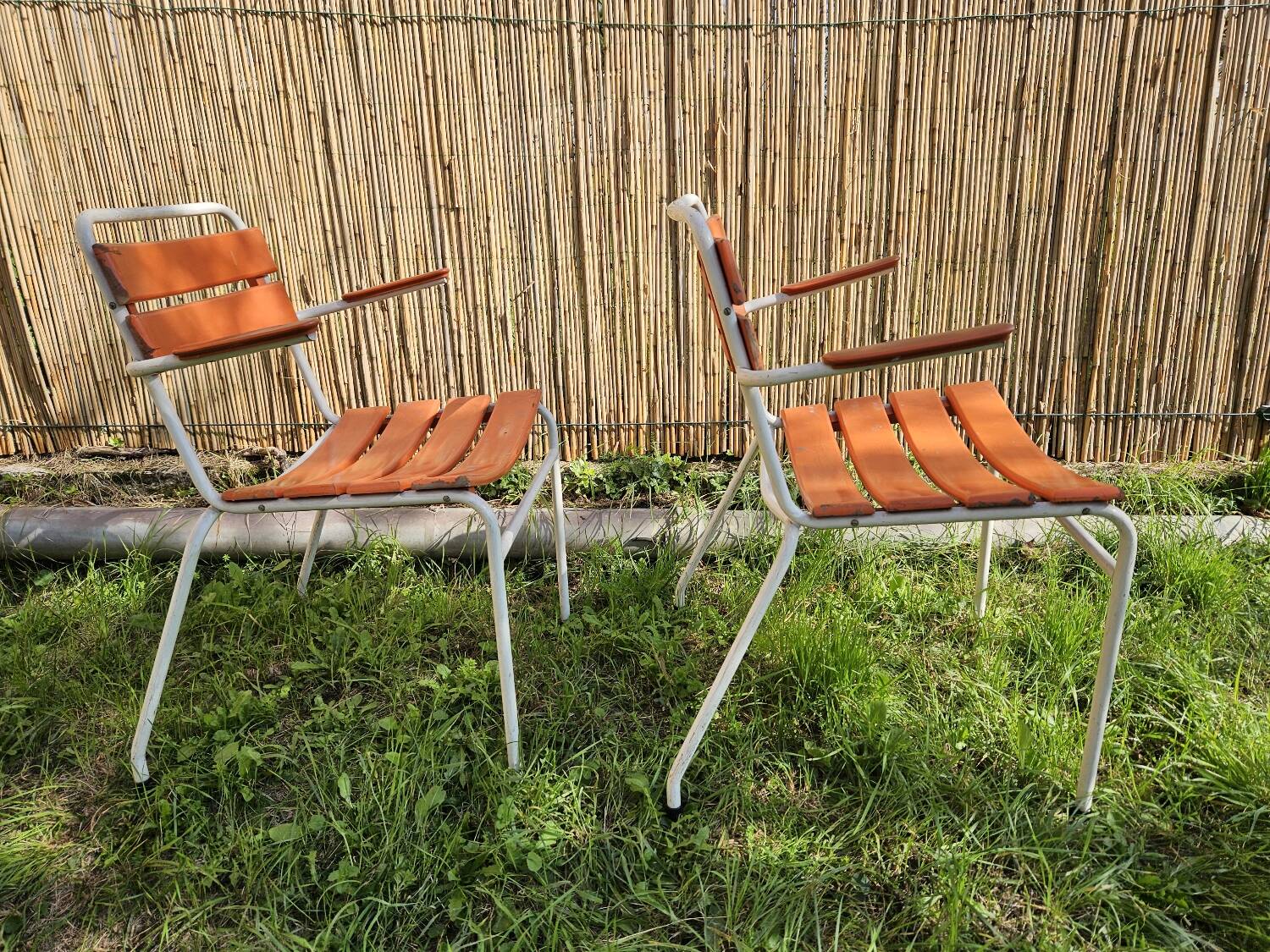 Lot 2 fauteuils de terrasse ou jardin