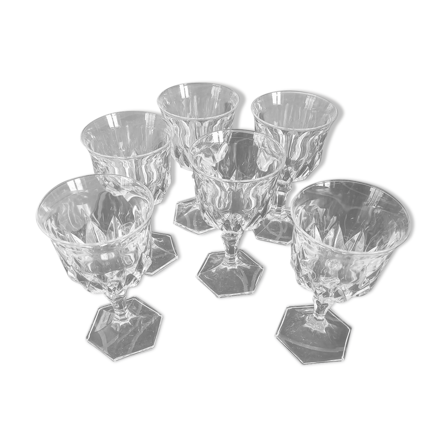 Vintage crystal port glasses