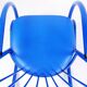 Blue Lacquered Tubular Metal Rocking Chair - 1970s