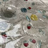 Cake stand with strawberry decoration