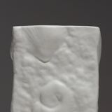 Small square porcelain vase, 1980s