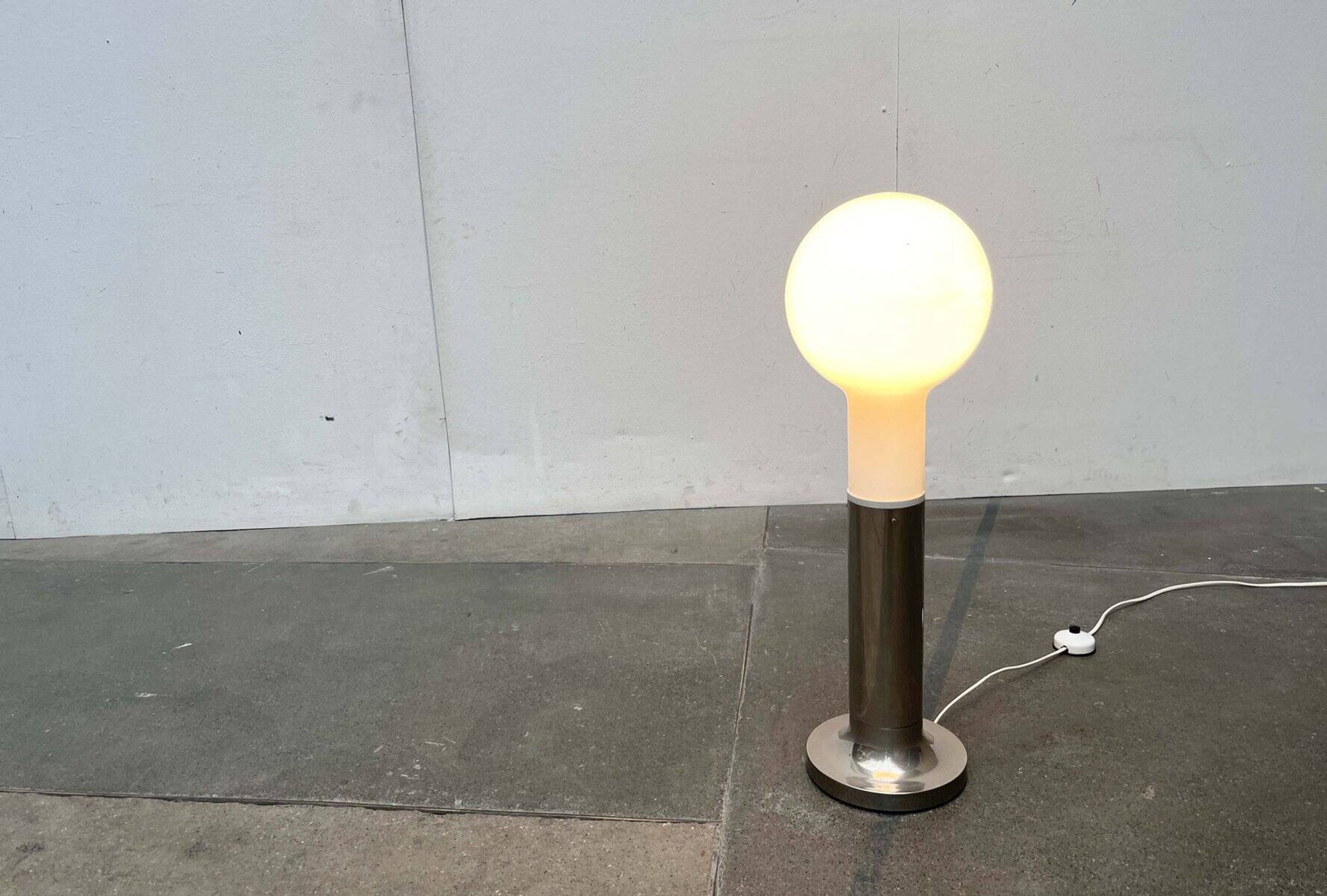 Swiss design floor lamp modern bulb mid-century space age by Temde, 1960s