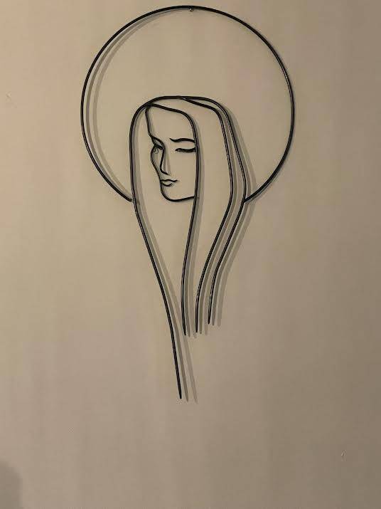 Wrought iron wall decoration