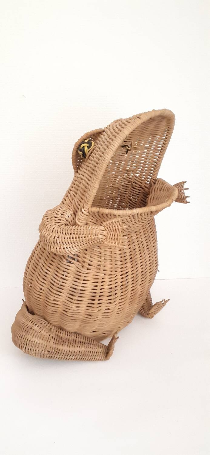 Rattan frog Olivier Cajan, 1970