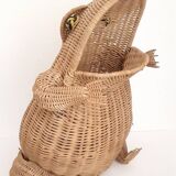 Rattan frog Olivier Cajan, 1970