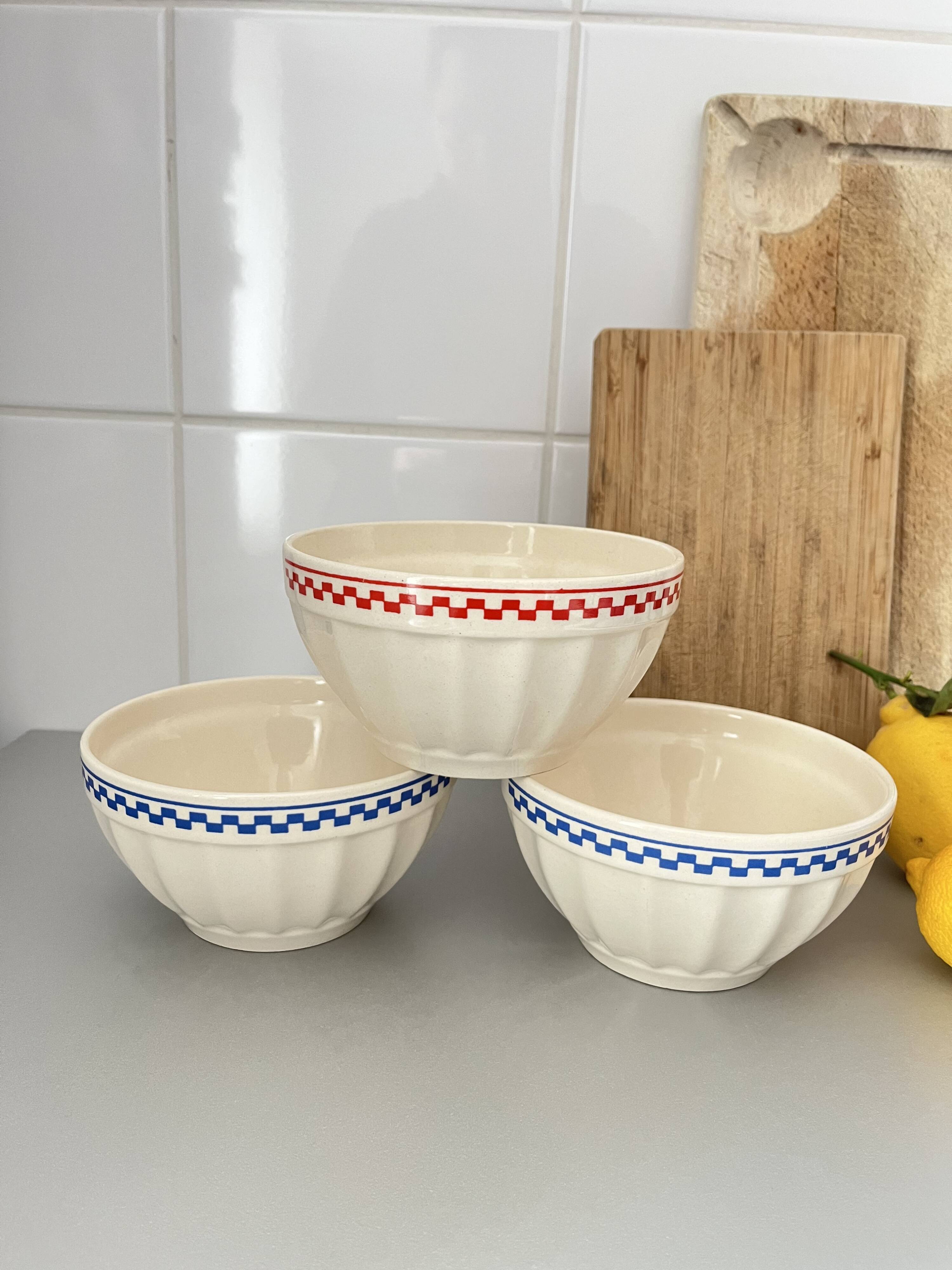 Old faceted bowls
