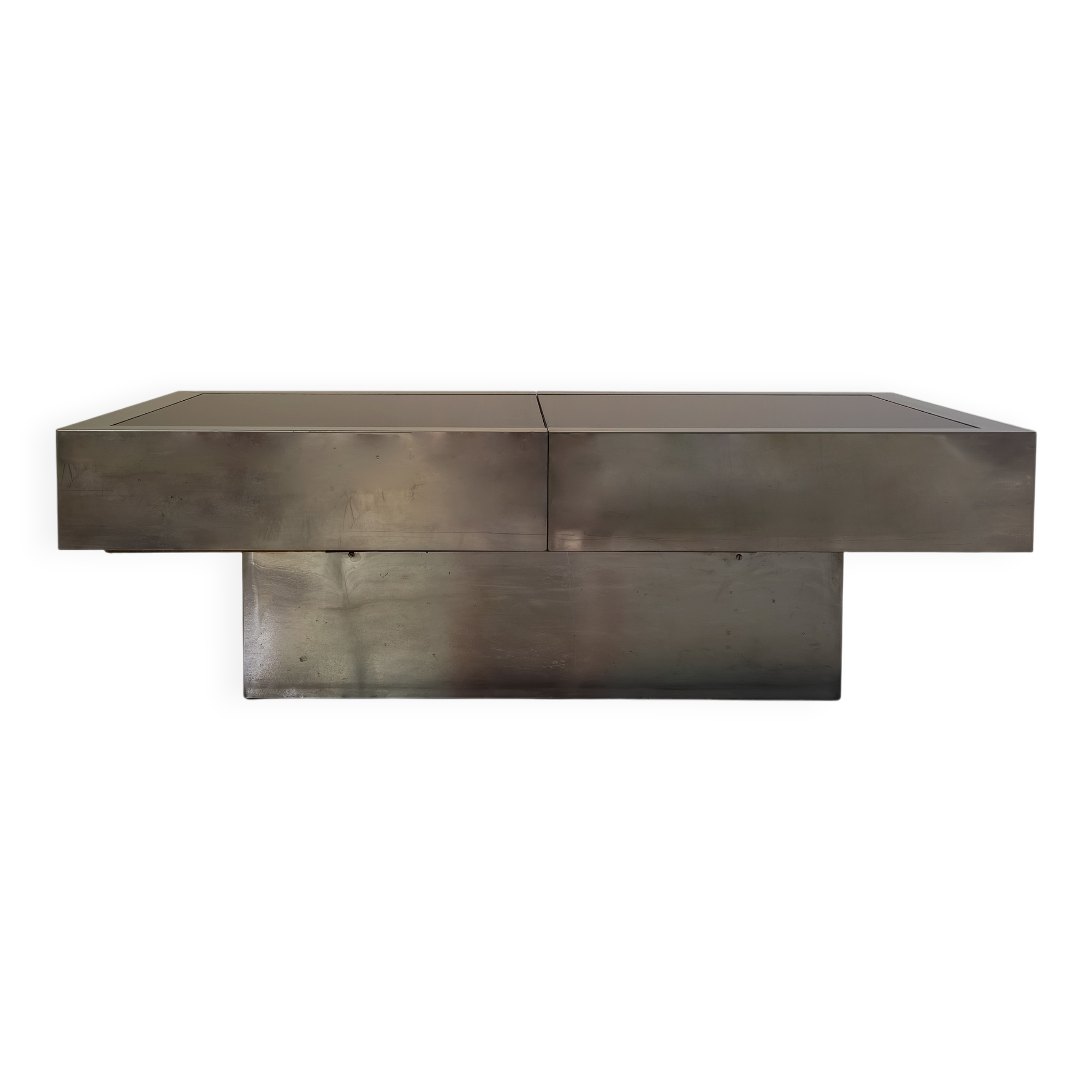 Table basse bar extensible Cidue par Willy Rizzo – Italie, 1970