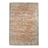 Tapis vintage turc rouge Brunt 7x10, 221x323 cm