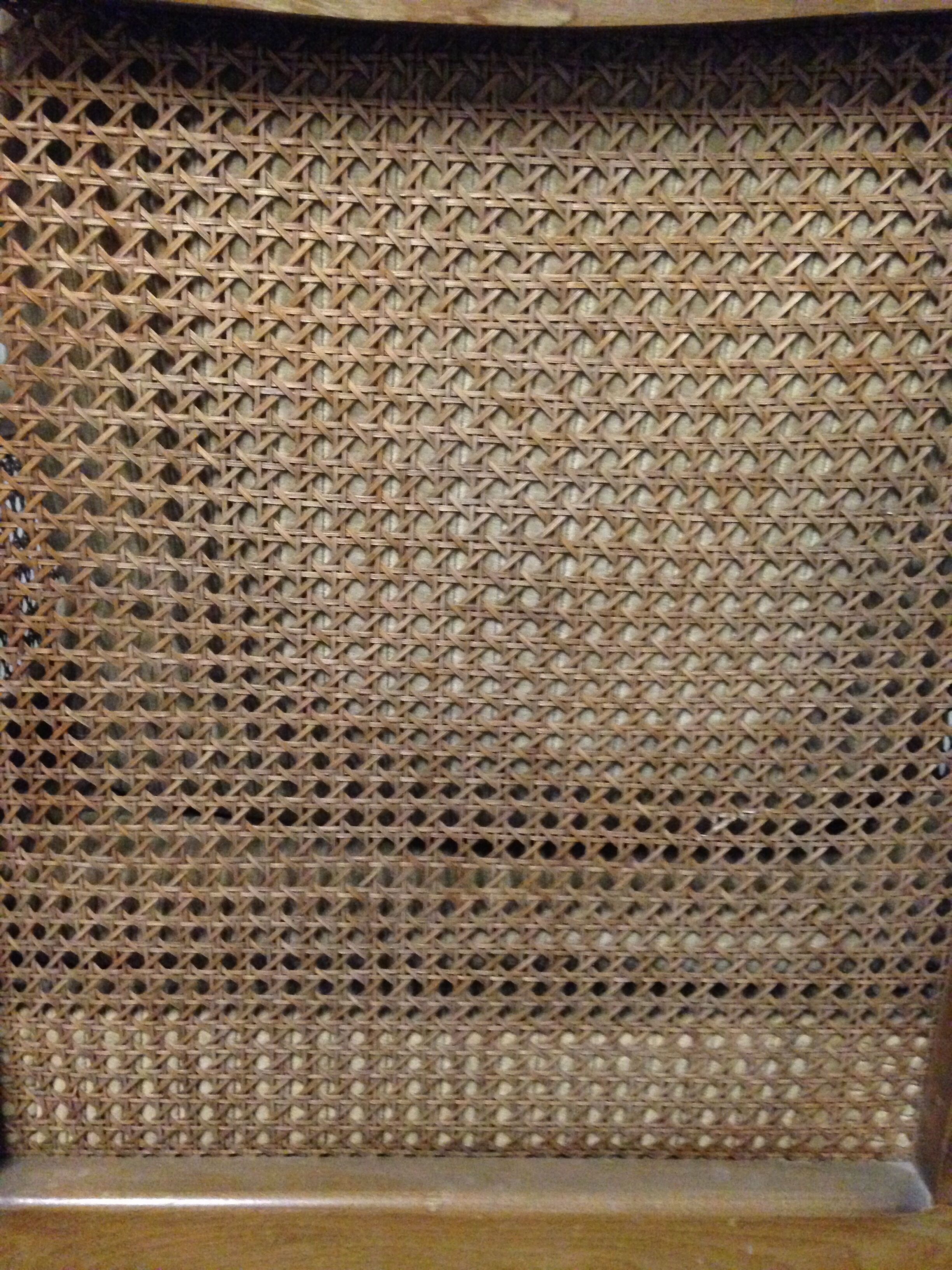 Chair caning velvet 1920 wooden boat