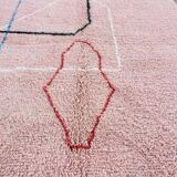 Handmade traditional natural wool rug size 200x300cm