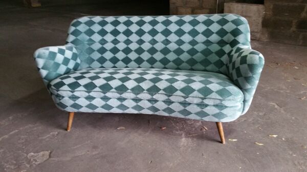 Canapé sofa ''Arc'' club organique rein années 50-60