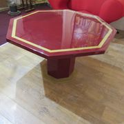 Red and gold laquered table