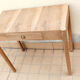 Table in beech wood slab Italy 50s