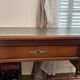 Louis XVI desk in wood and leather